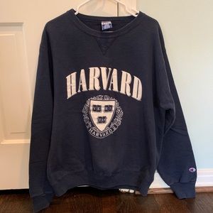 Dark Blue Harvard Sweatshirt